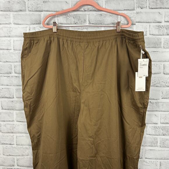 Good American Sueded Track Jogger Sepia Sz 7 / 4XL NEW - Picture 5 of 12